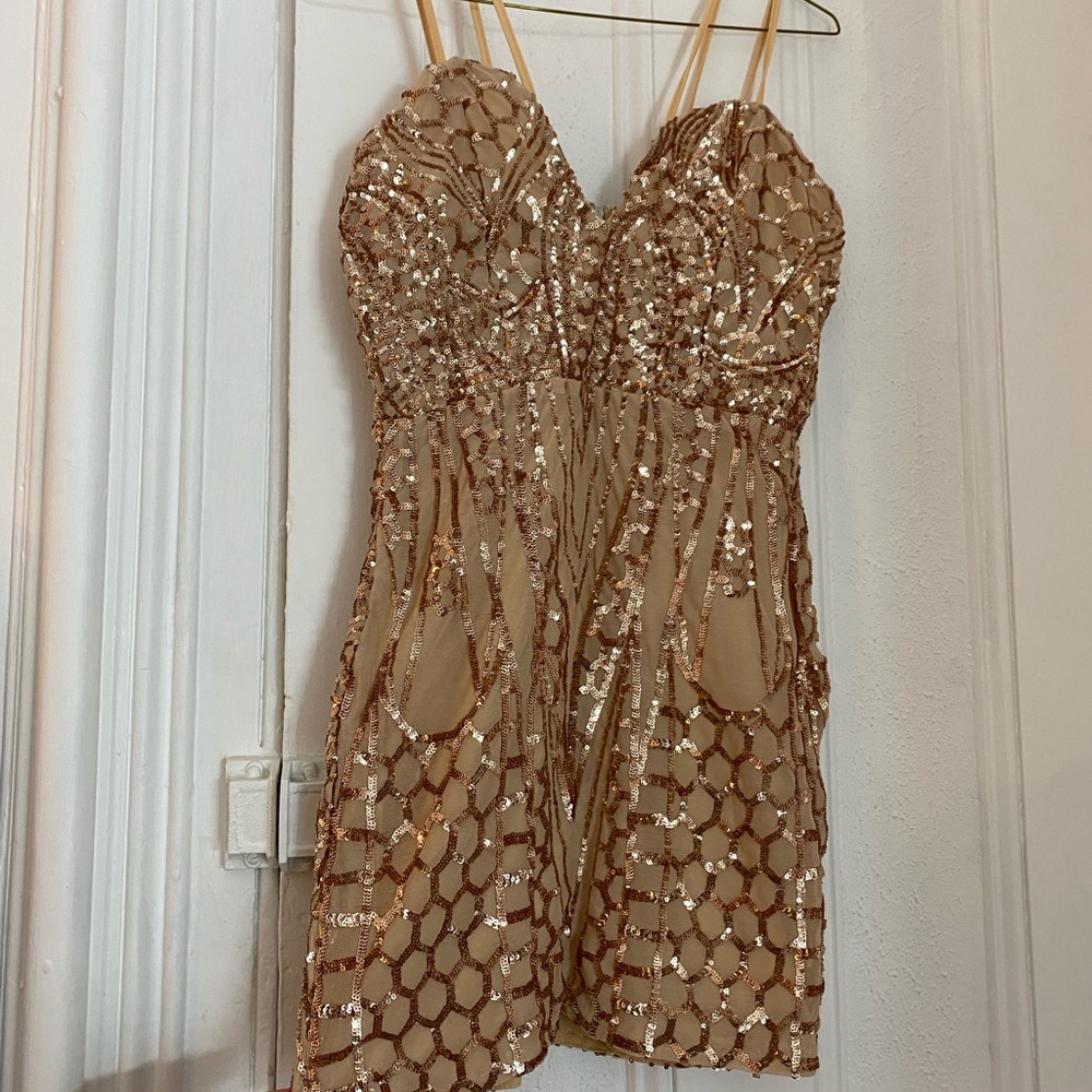 Sequin mini dress